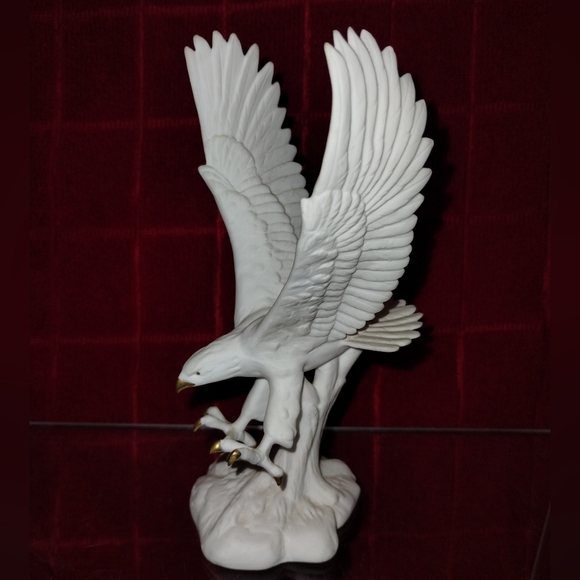 1985 Maruri Signature Collection By W.D. Gaither " Hawk " With 24k Gold Paint - Picture 4 of 13